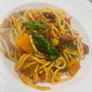Vegan veggie pasta