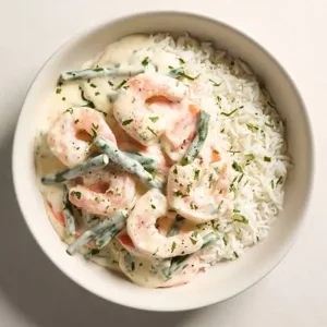 Creamy Garlic Prawns