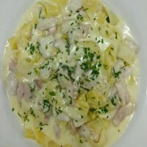 Fettuccine Chicken Carbonara
