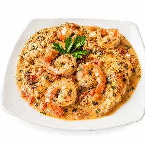 Pollo Neptune with Prawns