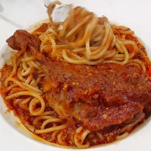 Spaghetti Duck Ragu
