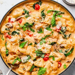 Tortellini Chicken and Mushroom